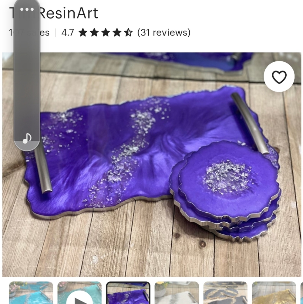 Resin severing tray